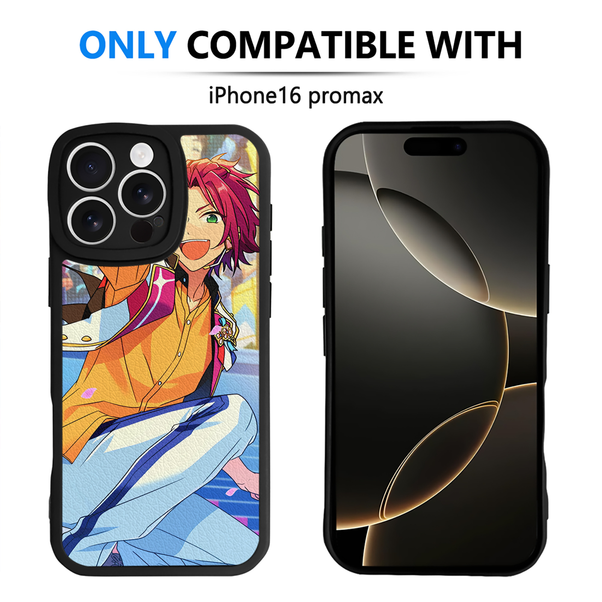 （画像用） あんさんぶるスターズ! Ensemble Stars 【iPhone 16シリーズ対応】シリコンスマホケース（レザー調） 材質：シリコン